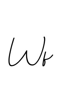 Wf stylish signature style. Best Handwritten Sign (BallpointsItalic-DORy9) for my name. Handwritten Signature Collection Ideas for my name Wf. Wf signature style 11 images and pictures png