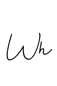 It looks lik you need a new signature style for name Wh. Design unique handwritten (BallpointsItalic-DORy9) signature with our free signature maker in just a few clicks. Wh signature style 11 images and pictures png