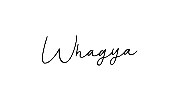 You should practise on your own different ways (BallpointsItalic-DORy9) to write your name (Whagya) in signature. don't let someone else do it for you. Whagya signature style 11 images and pictures png