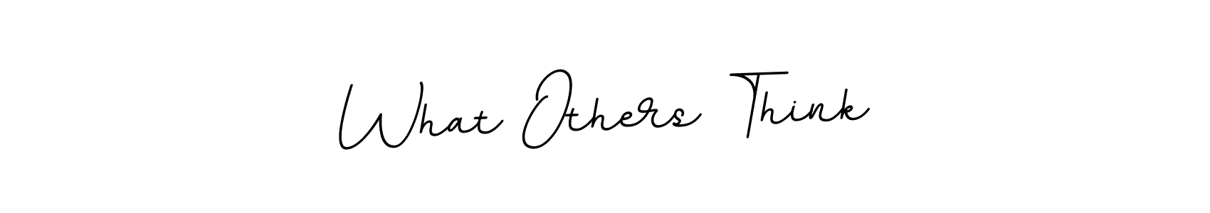 Design your own signature with our free online signature maker. With this signature software, you can create a handwritten (BallpointsItalic-DORy9) signature for name What Others Think. What Others Think signature style 11 images and pictures png