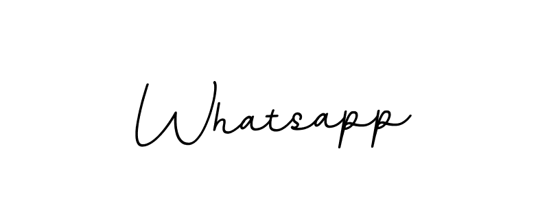 You should practise on your own different ways (BallpointsItalic-DORy9) to write your name (Whatsapp) in signature. don't let someone else do it for you. Whatsapp signature style 11 images and pictures png