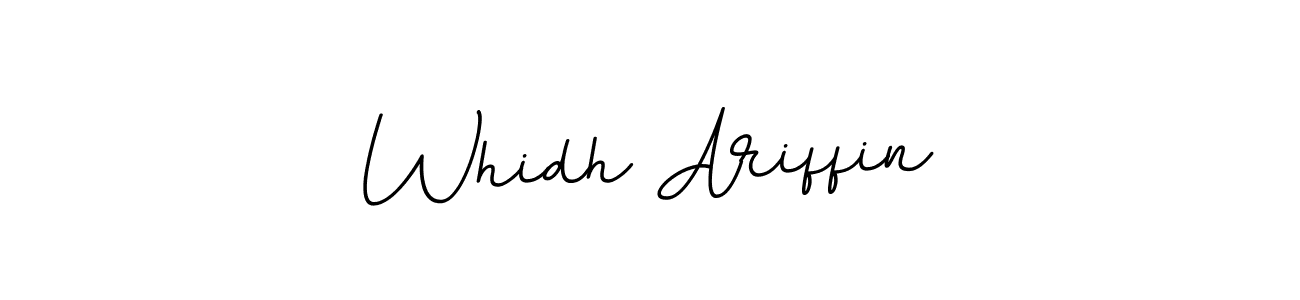 Create a beautiful signature design for name Whidh Ariffin. With this signature (BallpointsItalic-DORy9) fonts, you can make a handwritten signature for free. Whidh Ariffin signature style 11 images and pictures png