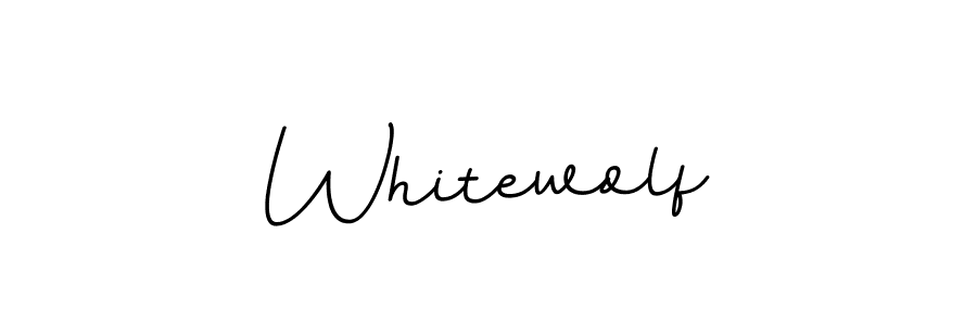 Create a beautiful signature design for name Whitewolf. With this signature (BallpointsItalic-DORy9) fonts, you can make a handwritten signature for free. Whitewolf signature style 11 images and pictures png