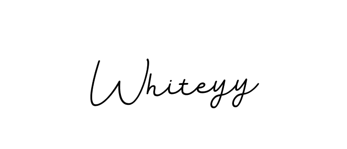 The best way (BallpointsItalic-DORy9) to make a short signature is to pick only two or three words in your name. The name Whiteyy include a total of six letters. For converting this name. Whiteyy signature style 11 images and pictures png