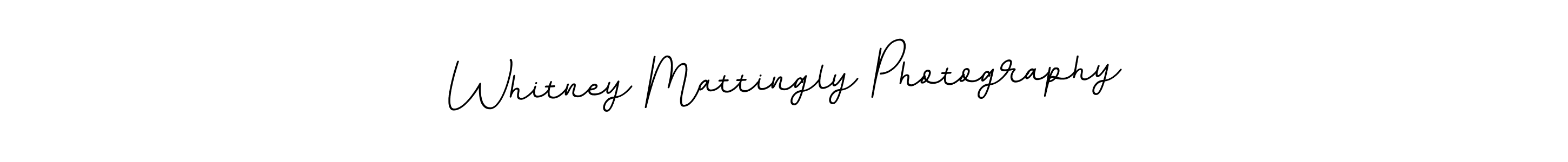 How to make Whitney Mattingly Photography name signature. Use BallpointsItalic-DORy9 style for creating short signs online. This is the latest handwritten sign. Whitney Mattingly Photography signature style 11 images and pictures png