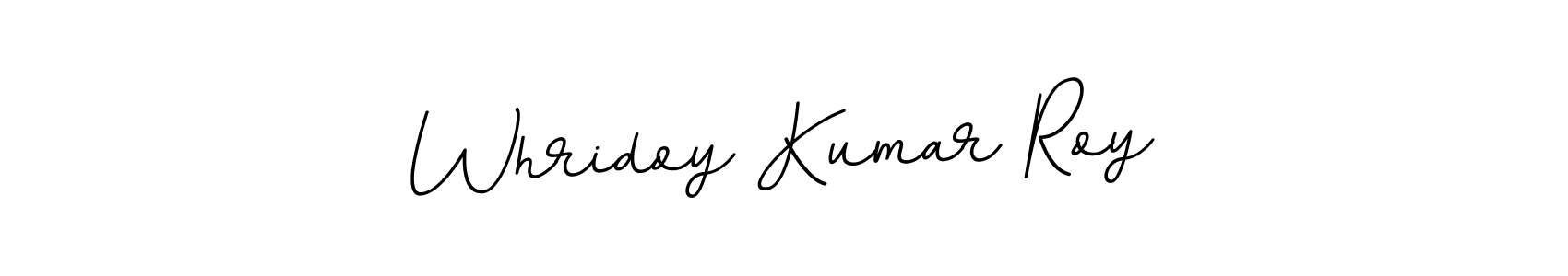 Design your own signature with our free online signature maker. With this signature software, you can create a handwritten (BallpointsItalic-DORy9) signature for name Whridoy Kumar Roy. Whridoy Kumar Roy signature style 11 images and pictures png