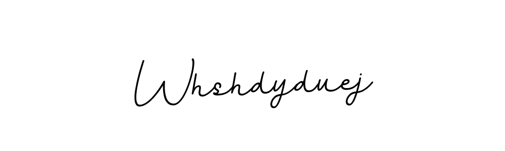 The best way (BallpointsItalic-DORy9) to make a short signature is to pick only two or three words in your name. The name Whshdyduej include a total of six letters. For converting this name. Whshdyduej signature style 11 images and pictures png