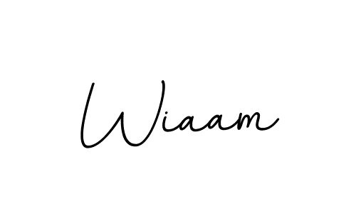 You should practise on your own different ways (BallpointsItalic-DORy9) to write your name (Wiaam) in signature. don't let someone else do it for you. Wiaam signature style 11 images and pictures png