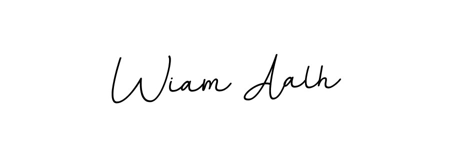 It looks lik you need a new signature style for name Wiam Aalh. Design unique handwritten (BallpointsItalic-DORy9) signature with our free signature maker in just a few clicks. Wiam Aalh signature style 11 images and pictures png