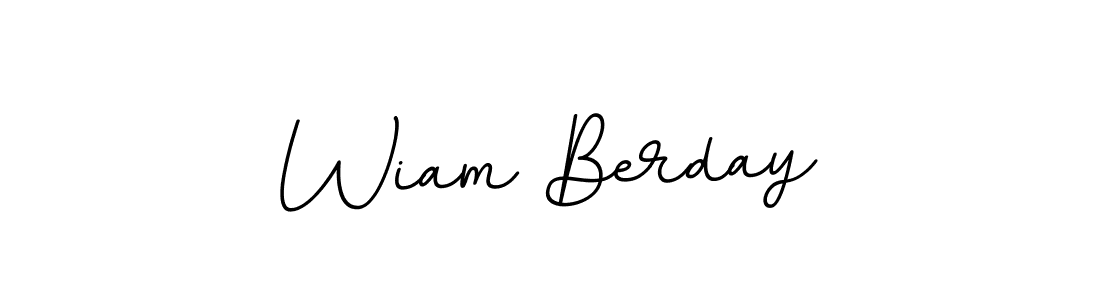 Similarly BallpointsItalic-DORy9 is the best handwritten signature design. Signature creator online .You can use it as an online autograph creator for name Wiam Berday. Wiam Berday signature style 11 images and pictures png