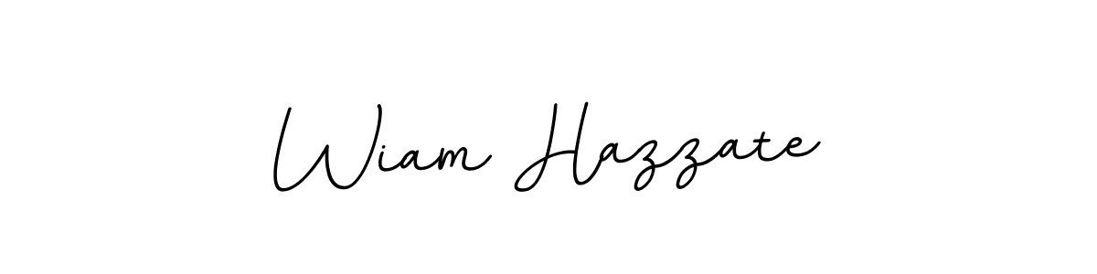 BallpointsItalic-DORy9 is a professional signature style that is perfect for those who want to add a touch of class to their signature. It is also a great choice for those who want to make their signature more unique. Get Wiam Hazzate name to fancy signature for free. Wiam Hazzate signature style 11 images and pictures png