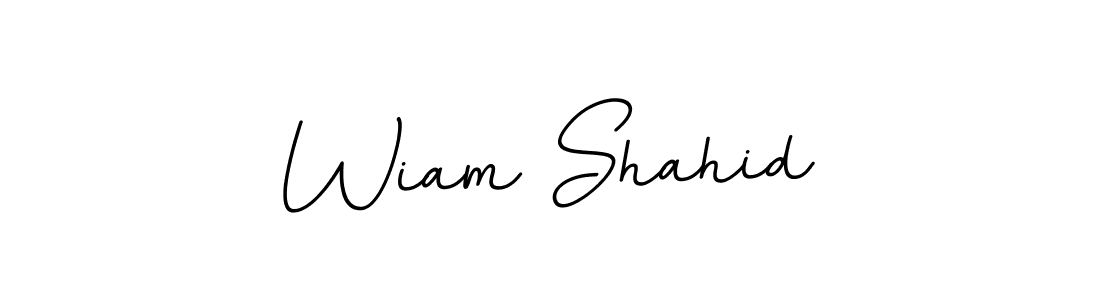 Also we have Wiam Shahid name is the best signature style. Create professional handwritten signature collection using BallpointsItalic-DORy9 autograph style. Wiam Shahid signature style 11 images and pictures png