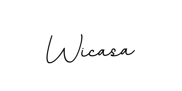 You should practise on your own different ways (BallpointsItalic-DORy9) to write your name (Wicasa) in signature. don't let someone else do it for you. Wicasa signature style 11 images and pictures png