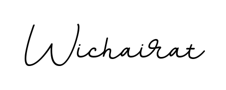 A stylish, flowing autograph style designed for name Wichairat using BallpointsItalic-DORy9 typography. Perfect for digital creative projects. Wichairat signature style 11 images and pictures png