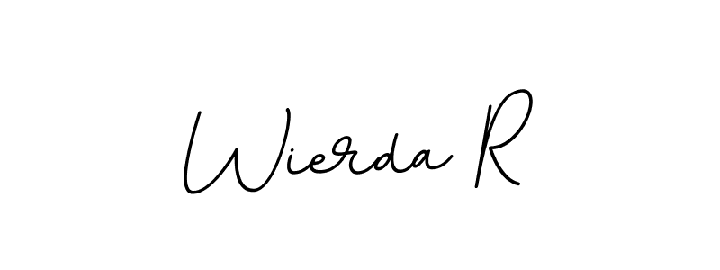 Create a beautiful signature design for name Wierda R. With this signature (BallpointsItalic-DORy9) fonts, you can make a handwritten signature for free. Wierda R signature style 11 images and pictures png