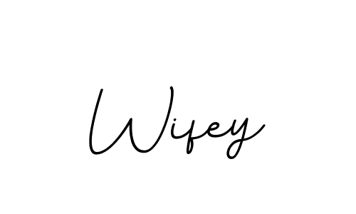 Make a beautiful signature design for name Wifey. With this signature (BallpointsItalic-DORy9) style, you can create a handwritten signature for free. Wifey signature style 11 images and pictures png