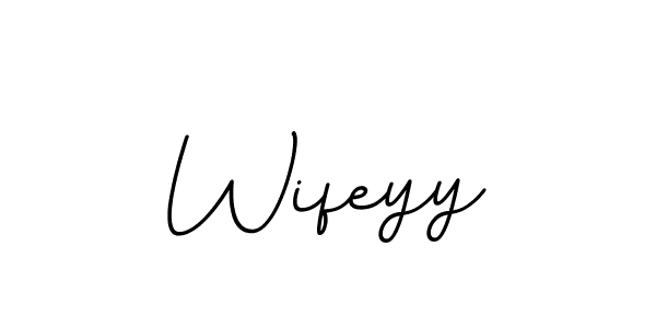 BallpointsItalic-DORy9 is a professional signature style that is perfect for those who want to add a touch of class to their signature. It is also a great choice for those who want to make their signature more unique. Get Wifeyy name to fancy signature for free. Wifeyy signature style 11 images and pictures png