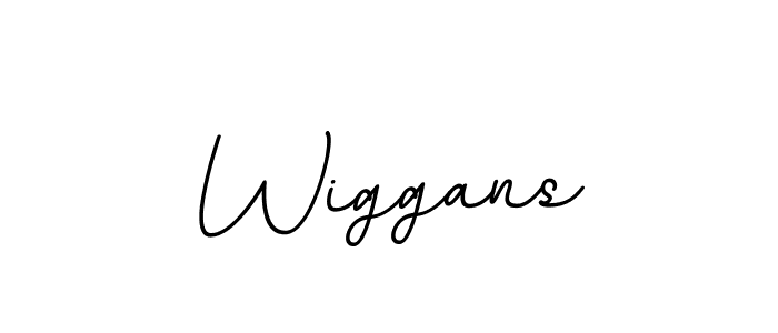 Create a beautiful signature design for name Wiggans. With this signature (BallpointsItalic-DORy9) fonts, you can make a handwritten signature for free. Wiggans signature style 11 images and pictures png
