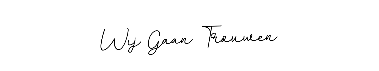 Make a beautiful signature design for name Wij Gaan Trouwen. With this signature (BallpointsItalic-DORy9) style, you can create a handwritten signature for free. Wij Gaan Trouwen signature style 11 images and pictures png