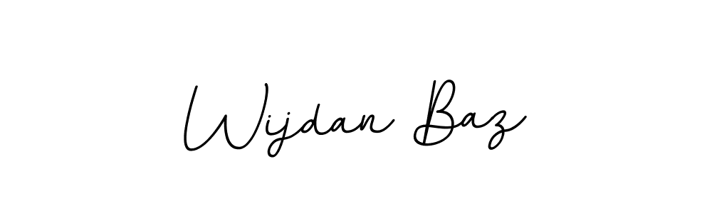 How to make Wijdan Baz name signature. Use BallpointsItalic-DORy9 style for creating short signs online. This is the latest handwritten sign. Wijdan Baz signature style 11 images and pictures png