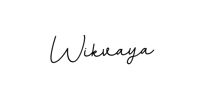 Design your own signature with our free online signature maker. With this signature software, you can create a handwritten (BallpointsItalic-DORy9) signature for name Wikvaya. Wikvaya signature style 11 images and pictures png