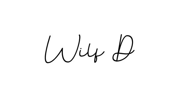 Create a beautiful signature design for name Wilf D. With this signature (BallpointsItalic-DORy9) fonts, you can make a handwritten signature for free. Wilf D signature style 11 images and pictures png