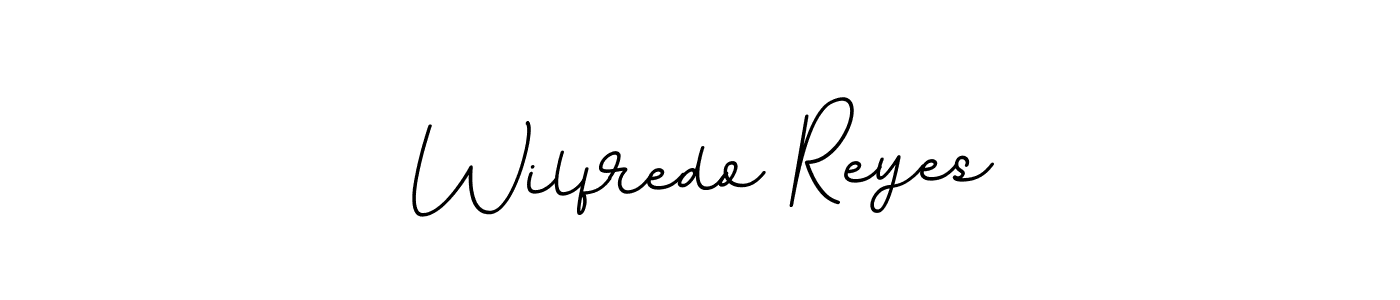 Create a beautiful signature design for name Wilfredo Reyes. With this signature (BallpointsItalic-DORy9) fonts, you can make a handwritten signature for free. Wilfredo Reyes signature style 11 images and pictures png