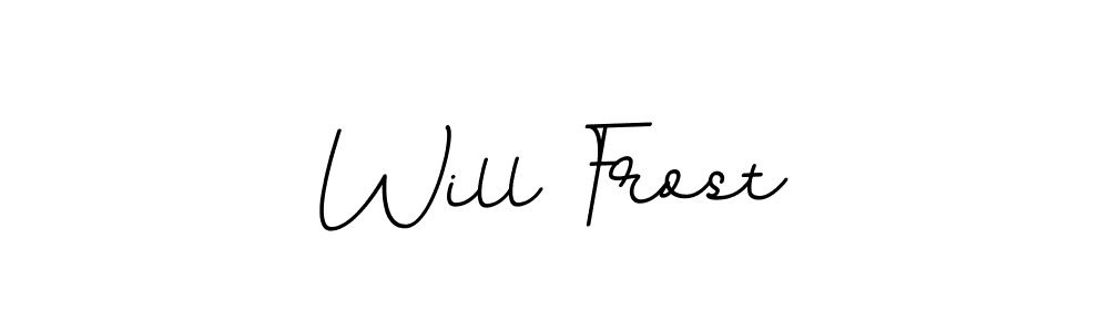 How to make Will Frost name signature. Use BallpointsItalic-DORy9 style for creating short signs online. This is the latest handwritten sign. Will Frost signature style 11 images and pictures png