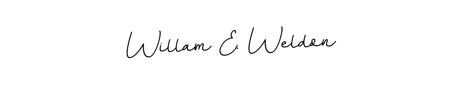 This is the best signature style for the Willam E. Weldon name. Also you like these signature font (BallpointsItalic-DORy9). Mix name signature. Willam E. Weldon signature style 11 images and pictures png