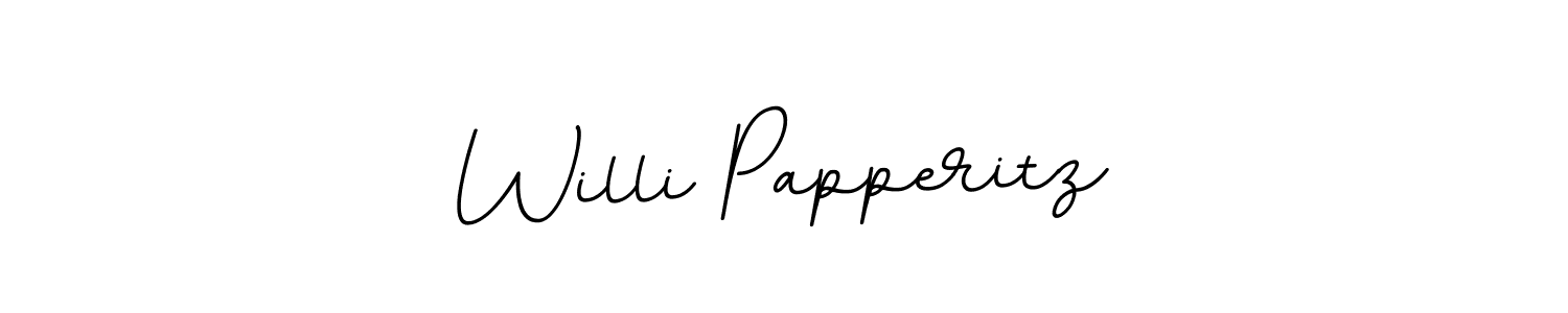 You should practise on your own different ways (BallpointsItalic-DORy9) to write your name (Willi Papperitz) in signature. don't let someone else do it for you. Willi Papperitz signature style 11 images and pictures png