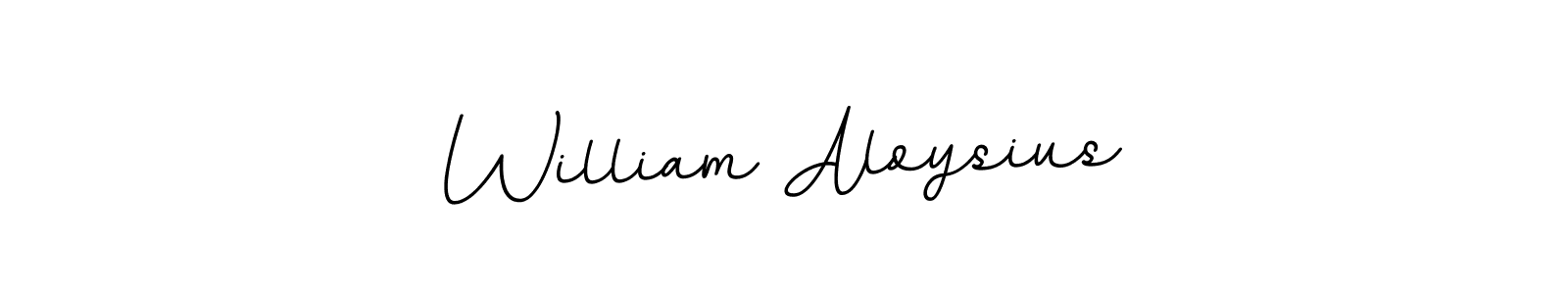 Design your own signature with our free online signature maker. With this signature software, you can create a handwritten (BallpointsItalic-DORy9) signature for name William Aloysius. William Aloysius signature style 11 images and pictures png
