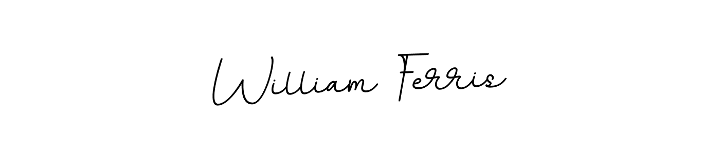 Use a signature maker to create a handwritten signature online. With this signature software, you can design (BallpointsItalic-DORy9) your own signature for name William Ferris. William Ferris signature style 11 images and pictures png