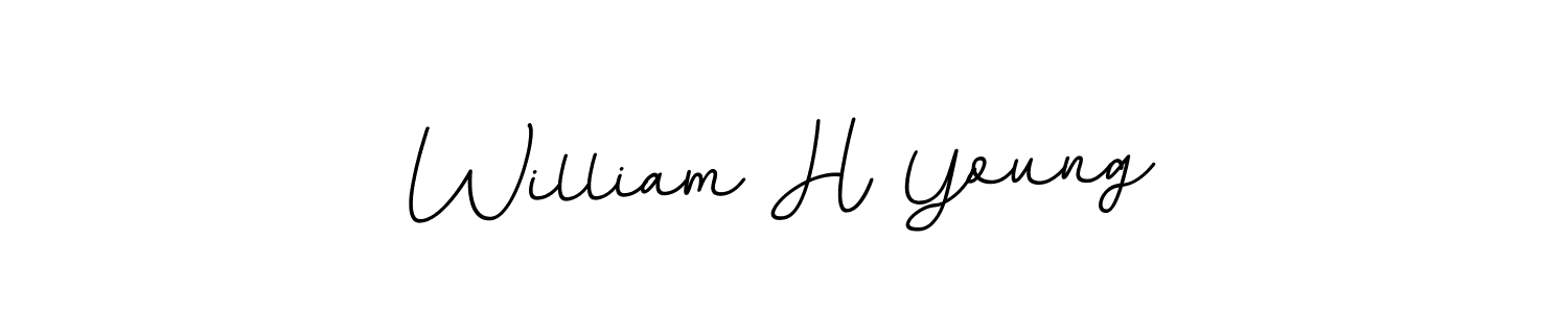 This is the best signature style for the William H Young name. Also you like these signature font (BallpointsItalic-DORy9). Mix name signature. William H Young signature style 11 images and pictures png