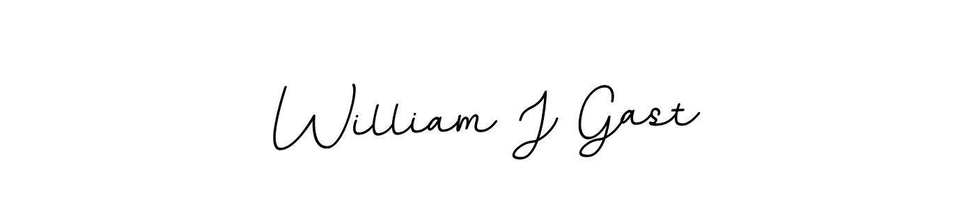 Design your own signature with our free online signature maker. With this signature software, you can create a handwritten (BallpointsItalic-DORy9) signature for name William J Gast. William J Gast signature style 11 images and pictures png