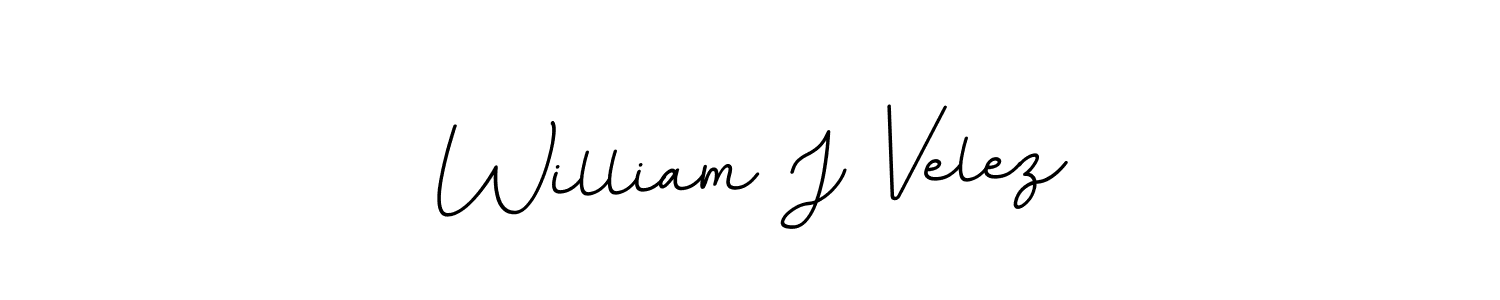 Design your own signature with our free online signature maker. With this signature software, you can create a handwritten (BallpointsItalic-DORy9) signature for name William J Velez. William J Velez signature style 11 images and pictures png