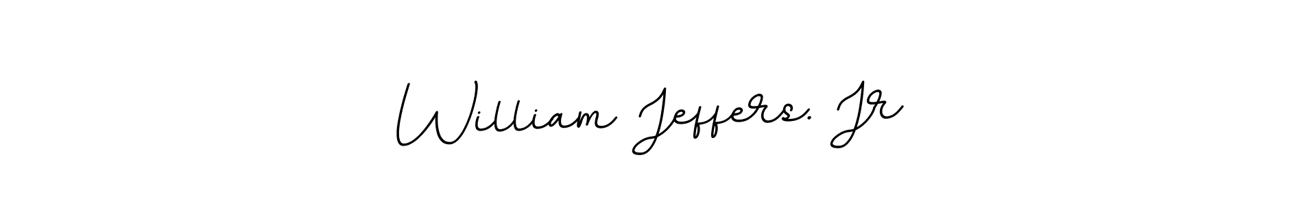 The best way (BallpointsItalic-DORy9) to make a short signature is to pick only two or three words in your name. The name William Jeffers. Jr include a total of six letters. For converting this name. William Jeffers. Jr signature style 11 images and pictures png