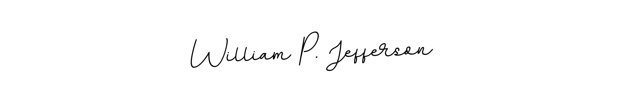 Make a beautiful signature design for name William P. Jefferson. With this signature (BallpointsItalic-DORy9) style, you can create a handwritten signature for free. William P. Jefferson signature style 11 images and pictures png