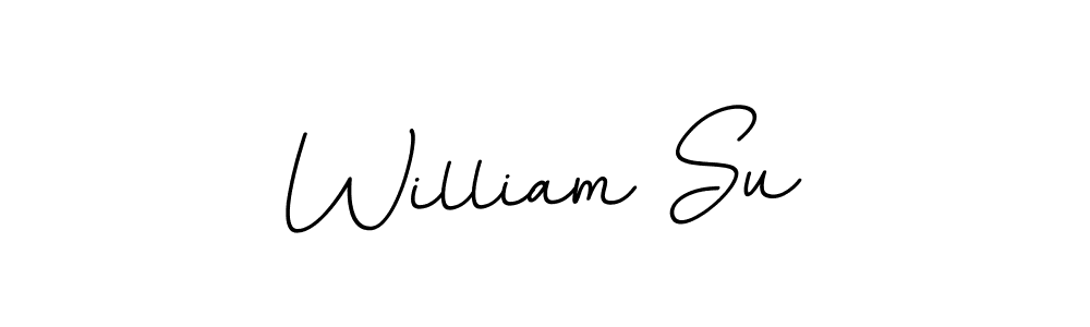 Make a beautiful signature design for name William Su. With this signature (BallpointsItalic-DORy9) style, you can create a handwritten signature for free. William Su signature style 11 images and pictures png