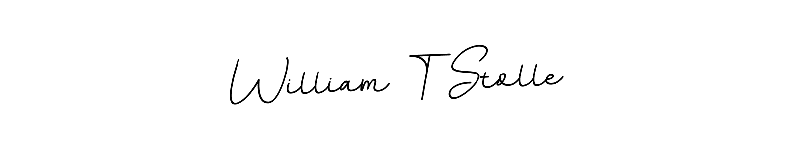 William T Stolle stylish signature style. Best Handwritten Sign (BallpointsItalic-DORy9) for my name. Handwritten Signature Collection Ideas for my name William T Stolle. William T Stolle signature style 11 images and pictures png