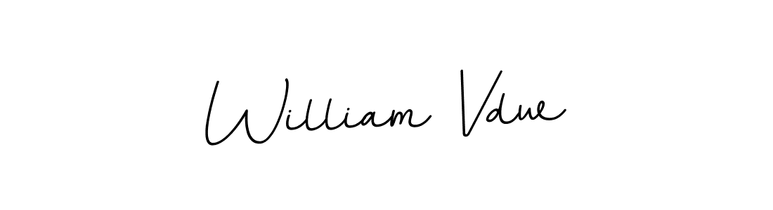 It looks lik you need a new signature style for name William Vdw. Design unique handwritten (BallpointsItalic-DORy9) signature with our free signature maker in just a few clicks. William Vdw signature style 11 images and pictures png