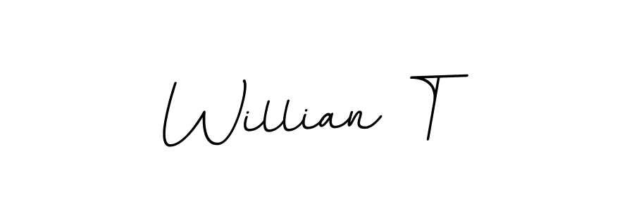 BallpointsItalic-DORy9 is a professional signature style that is perfect for those who want to add a touch of class to their signature. It is also a great choice for those who want to make their signature more unique. Get Willian T name to fancy signature for free. Willian T signature style 11 images and pictures png