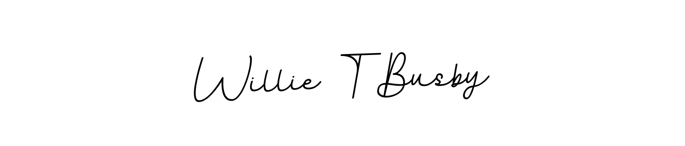 Check out images of Autograph of Willie T Busby name. Actor Willie T Busby Signature Style. BallpointsItalic-DORy9 is a professional sign style online. Willie T Busby signature style 11 images and pictures png