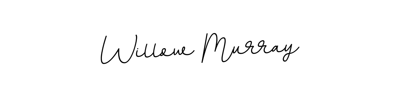 How to make Willow Murray name signature. Use BallpointsItalic-DORy9 style for creating short signs online. This is the latest handwritten sign. Willow Murray signature style 11 images and pictures png