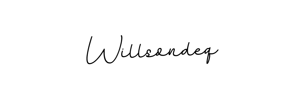 How to make Willsondeq signature? BallpointsItalic-DORy9 is a professional autograph style. Create handwritten signature for Willsondeq name. Willsondeq signature style 11 images and pictures png