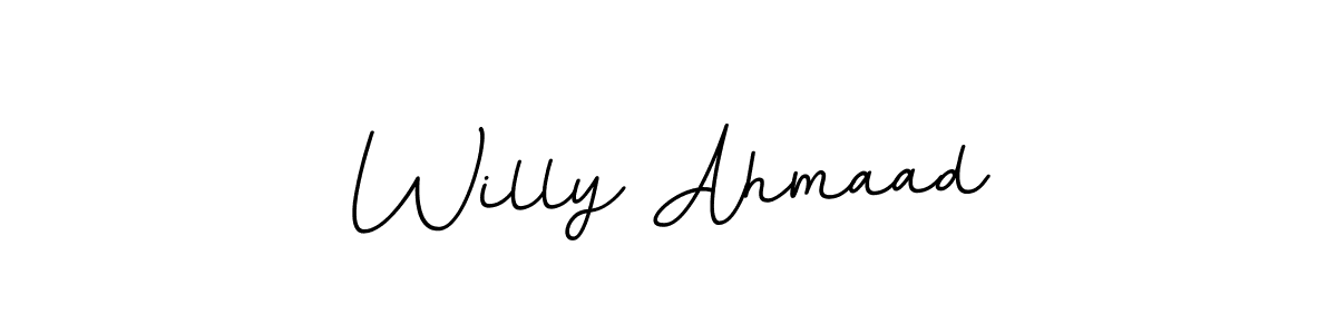 The best way (BallpointsItalic-DORy9) to make a short signature is to pick only two or three words in your name. The name Willy Ahmaad include a total of six letters. For converting this name. Willy Ahmaad signature style 11 images and pictures png