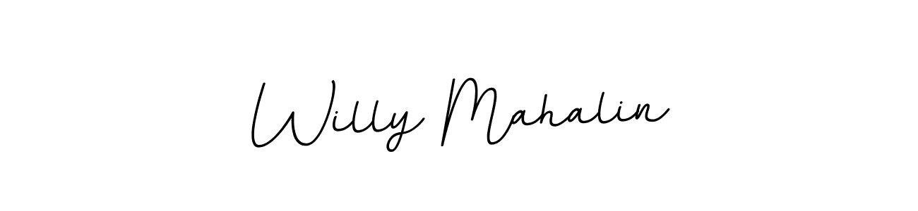 Design your own signature with our free online signature maker. With this signature software, you can create a handwritten (BallpointsItalic-DORy9) signature for name Willy Mahalin. Willy Mahalin signature style 11 images and pictures png