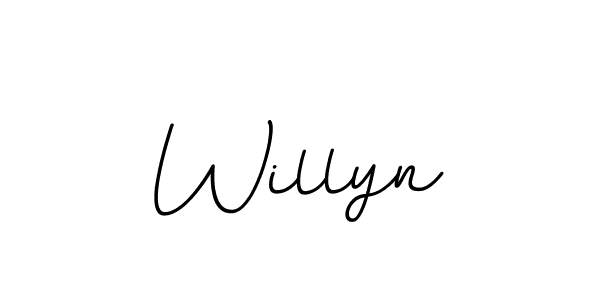 Willyn stylish signature style. Best Handwritten Sign (BallpointsItalic-DORy9) for my name. Handwritten Signature Collection Ideas for my name Willyn. Willyn signature style 11 images and pictures png