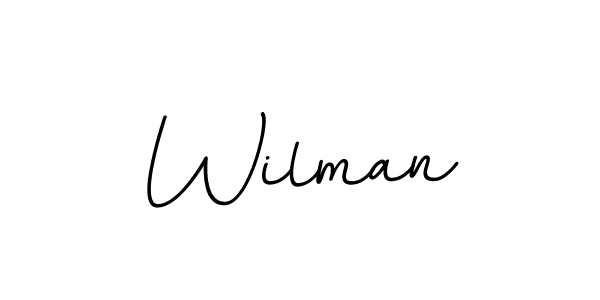 It looks lik you need a new signature style for name Wilman. Design unique handwritten (BallpointsItalic-DORy9) signature with our free signature maker in just a few clicks. Wilman signature style 11 images and pictures png