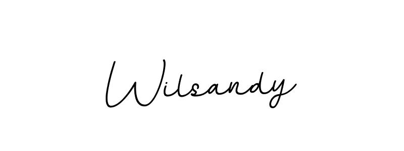 How to make Wilsandy signature? BallpointsItalic-DORy9 is a professional autograph style. Create handwritten signature for Wilsandy name. Wilsandy signature style 11 images and pictures png