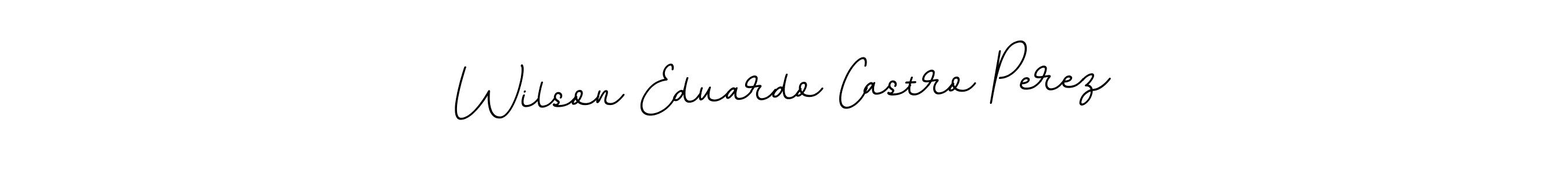 Also You can easily find your signature by using the search form. We will create Wilson Eduardo Castro Perez name handwritten signature images for you free of cost using BallpointsItalic-DORy9 sign style. Wilson Eduardo Castro Perez signature style 11 images and pictures png